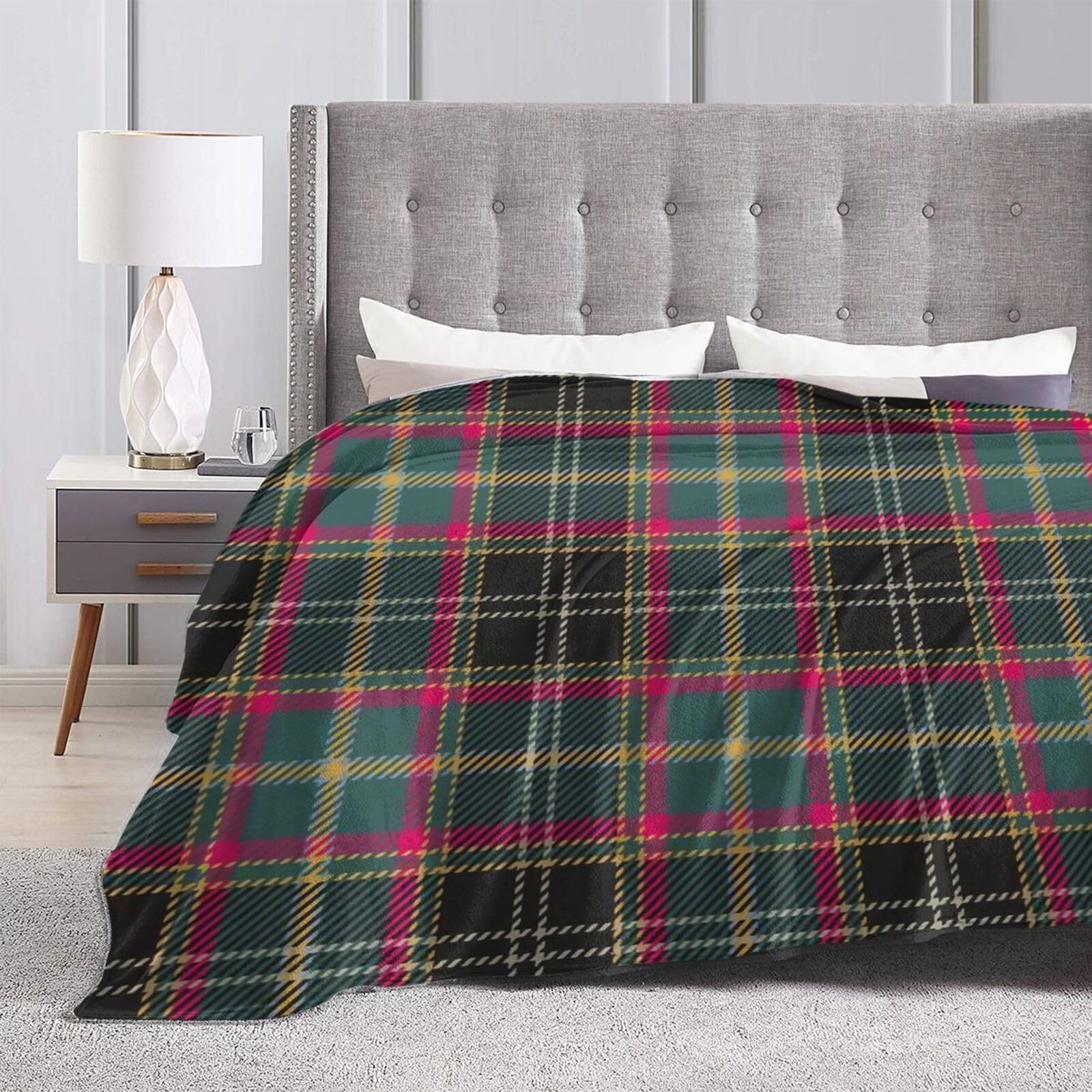 Amazon.com: Tartan Red-Black-Green-Blue-Gold-and-Beige-Color-Plaid